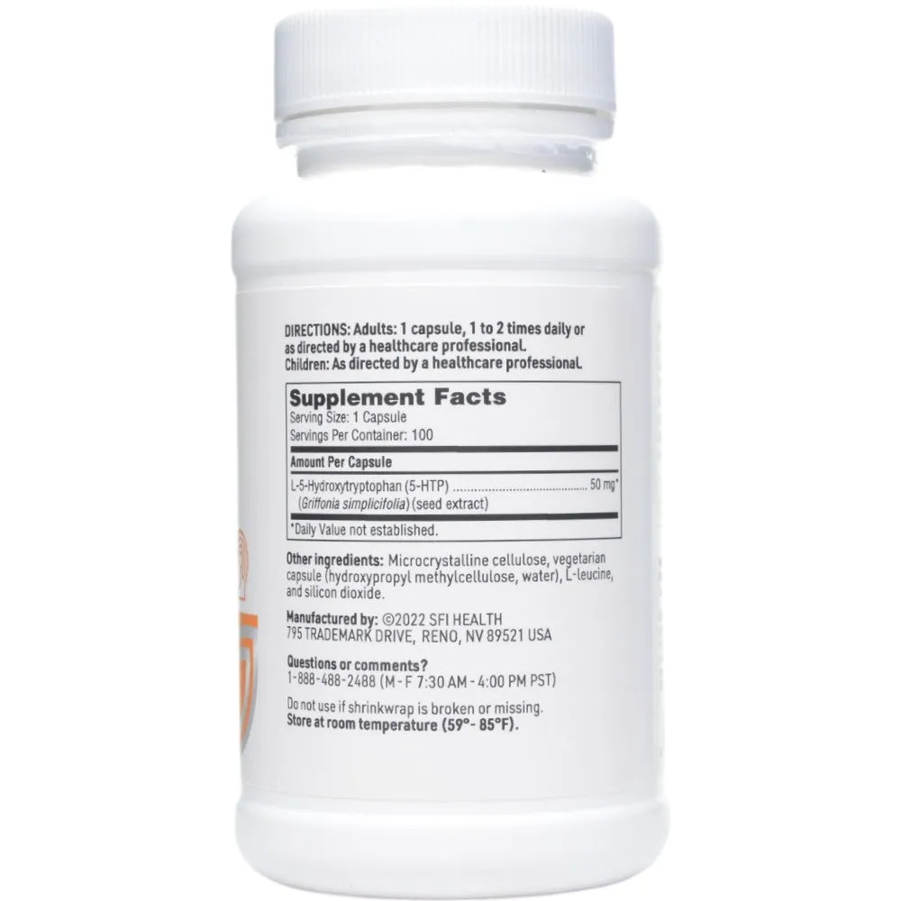 5-HTP 50 mg 100 VCaps by Klaire Labs/SFI Health