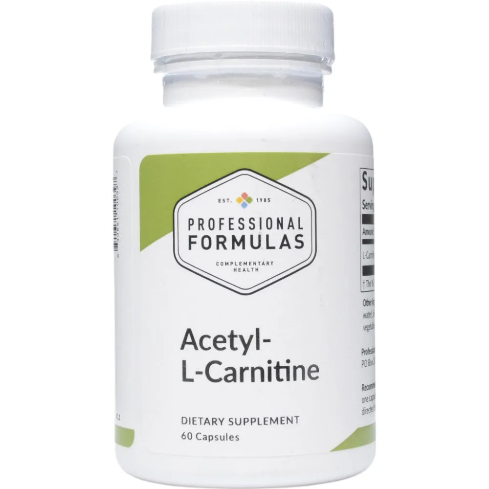 Acetyl-L-Carnitine 500 mg 60 caps by Professional Formulas