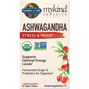Ashwagandha Stress & Mood Organic 60 tabs By Garden Of Life