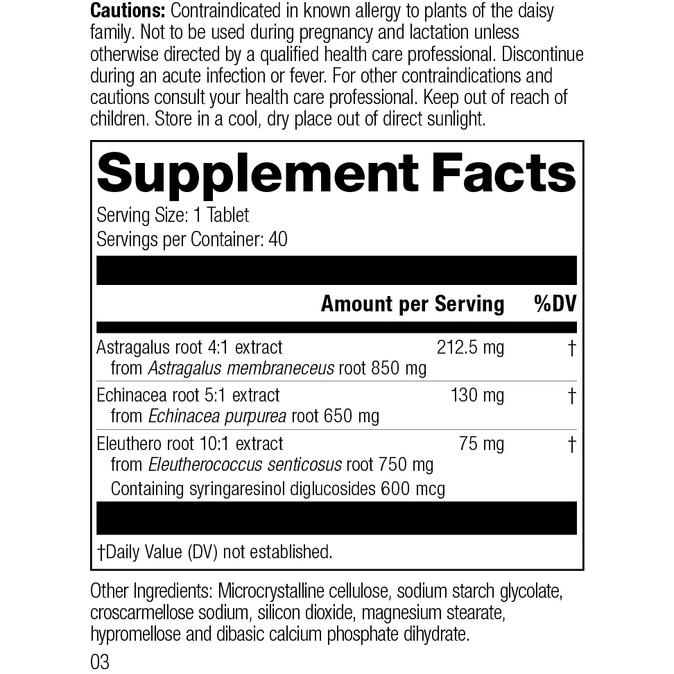 Astragalus Complex. 40 Tablets