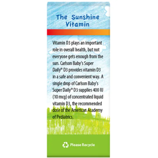 Baby's Super Daily D3 400 IU 0.35 fl oz by Carlson Labs