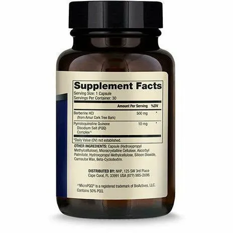 Berberine and MicroPQQ Advanced 30 caps by Dr. Mercola