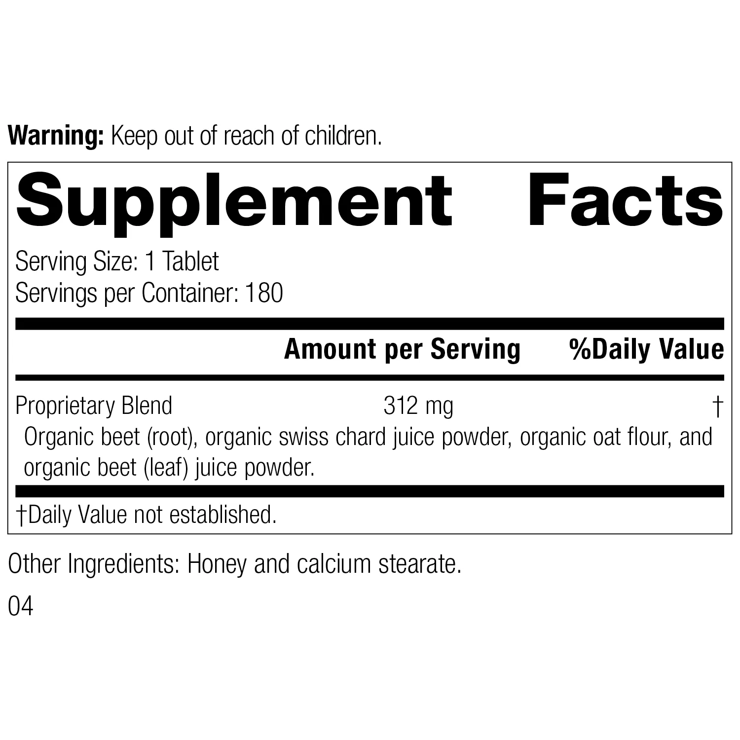 Betafood. 180 Tablets