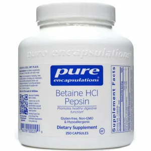 Betaine HCL Pepsin 250 caps by Pure Encapsulations