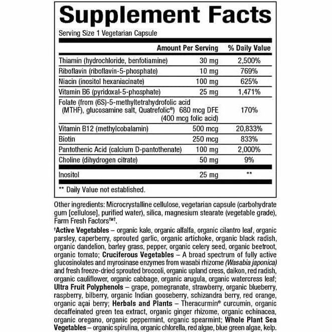 BioCoenzymated Active B Complex 60 caps by Natural Factors