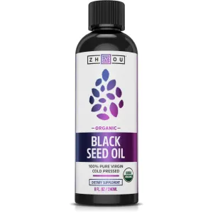 Black Seed Oil Organic 8 fl oz By ZHOU Nutrition