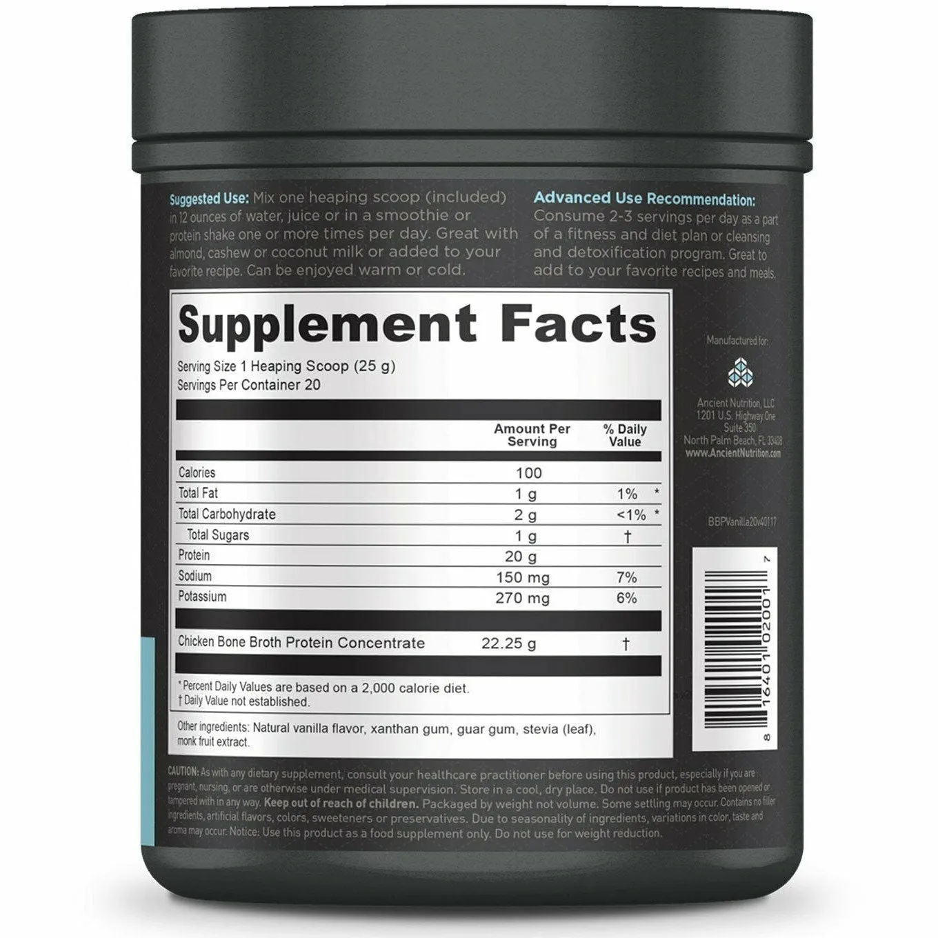 Bone Broth Protein (20 servings) by Ancient Nutrition