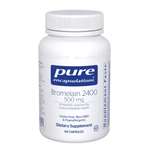 Bromelain 2400 500 mg by Pure Encapsulations