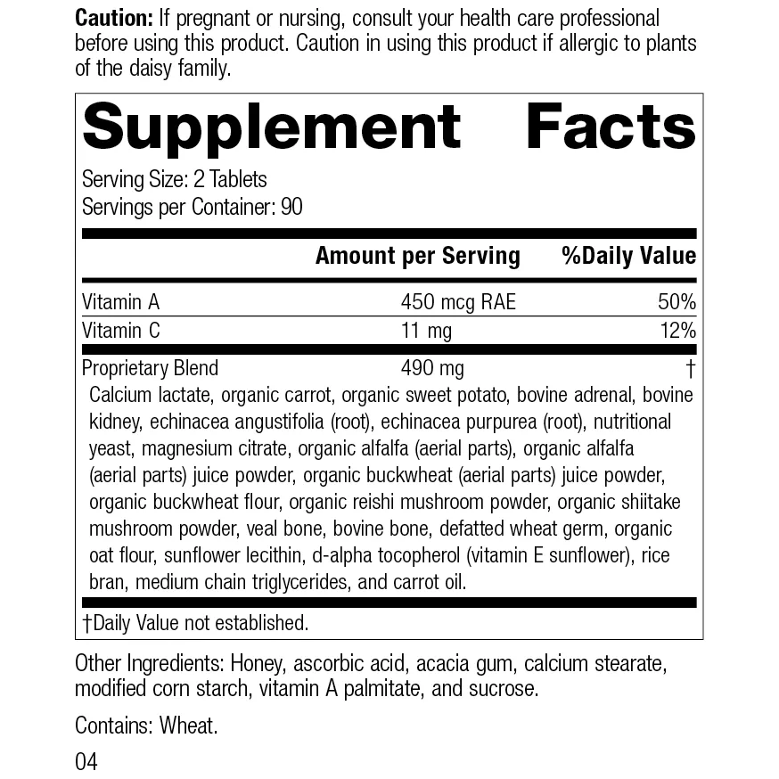 Cataplex A-C. 180 Tablets