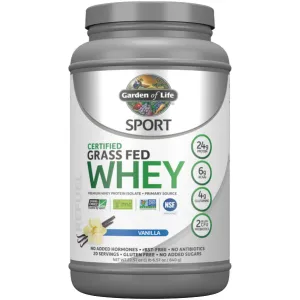 Certified Grass Fed Whey: Vanilla 22.57 oz by Garden of Life Sport