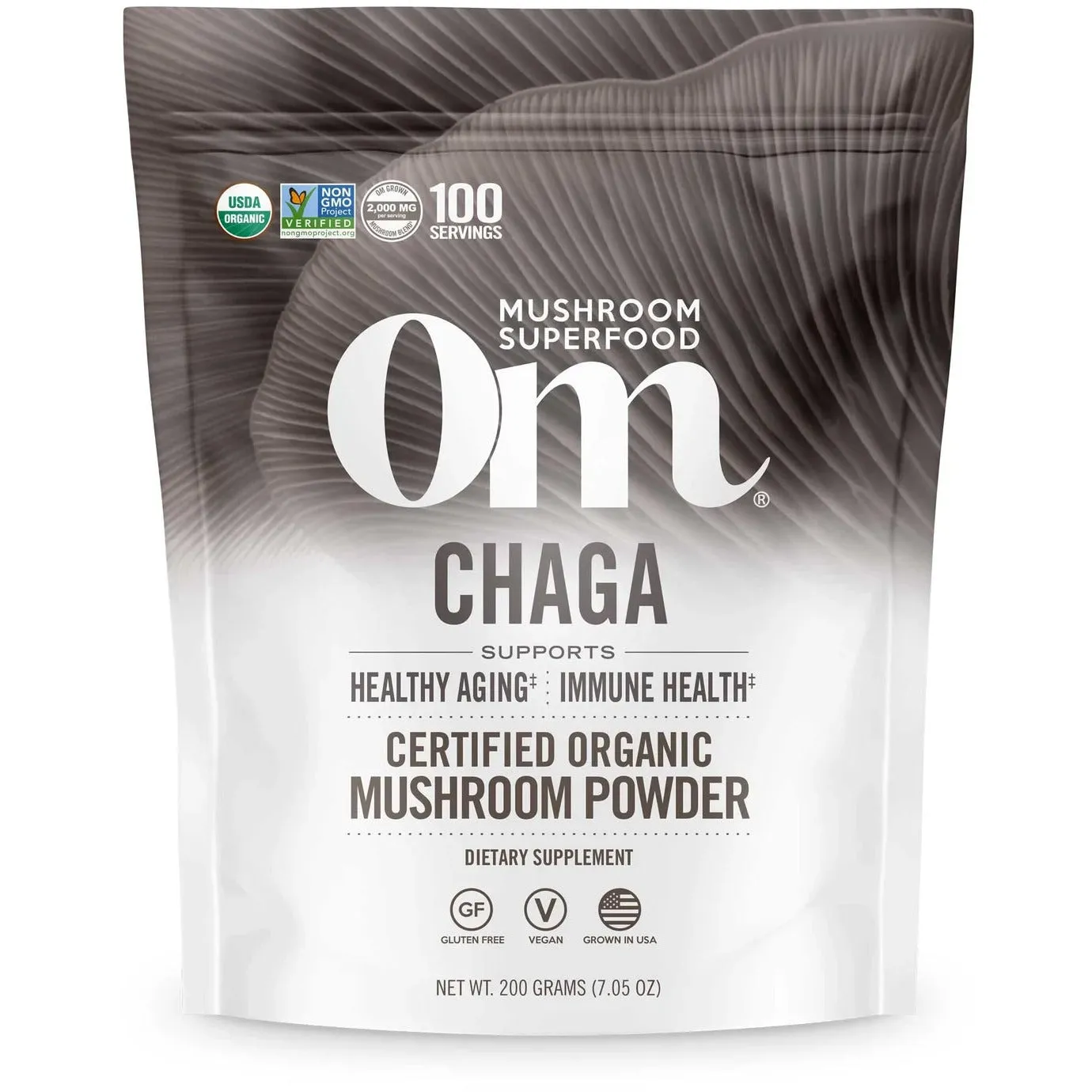 Chaga Organic Mushroom Powder by Om Mushroom