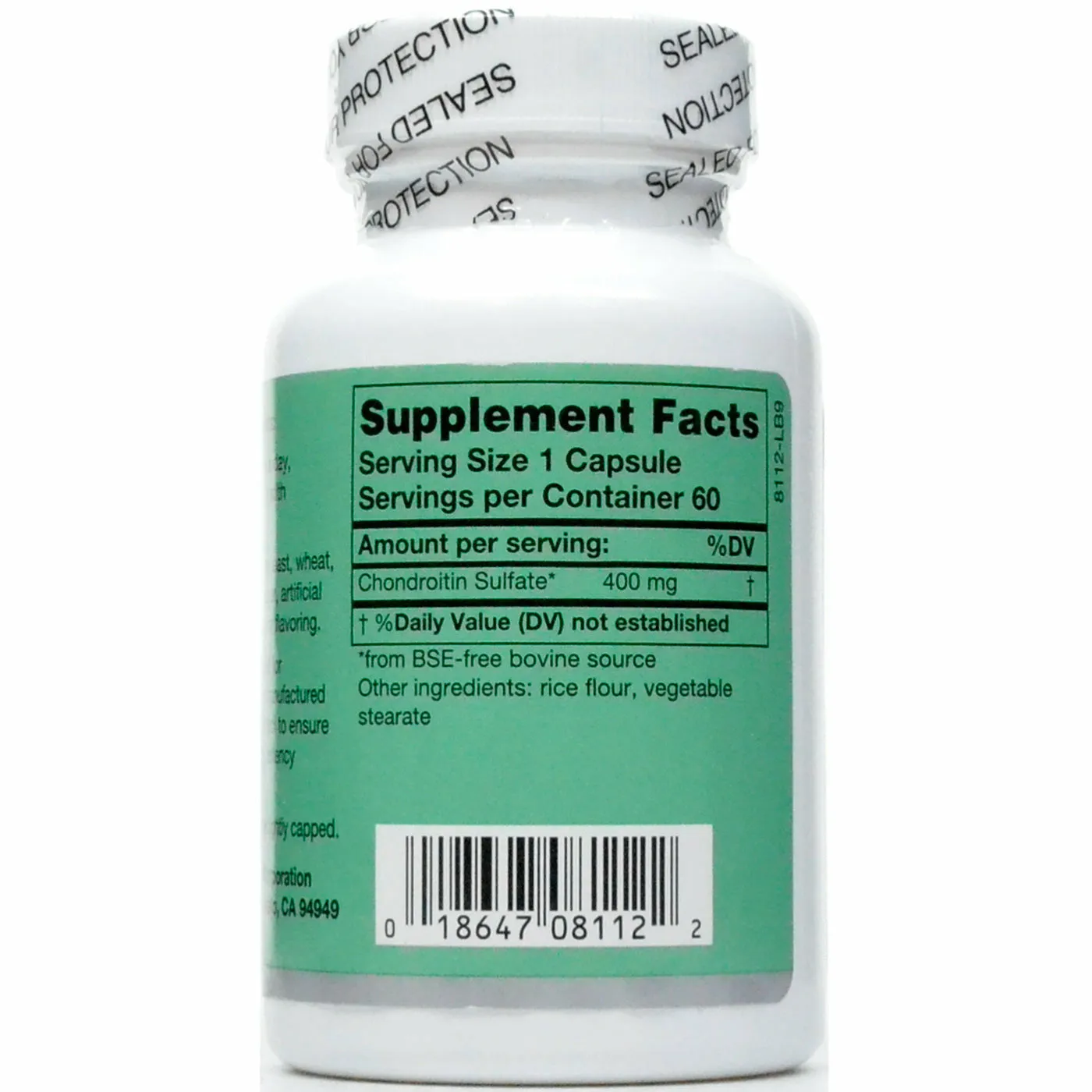 Chondroitin Sulfate 400 mg 60 caps by Karuna