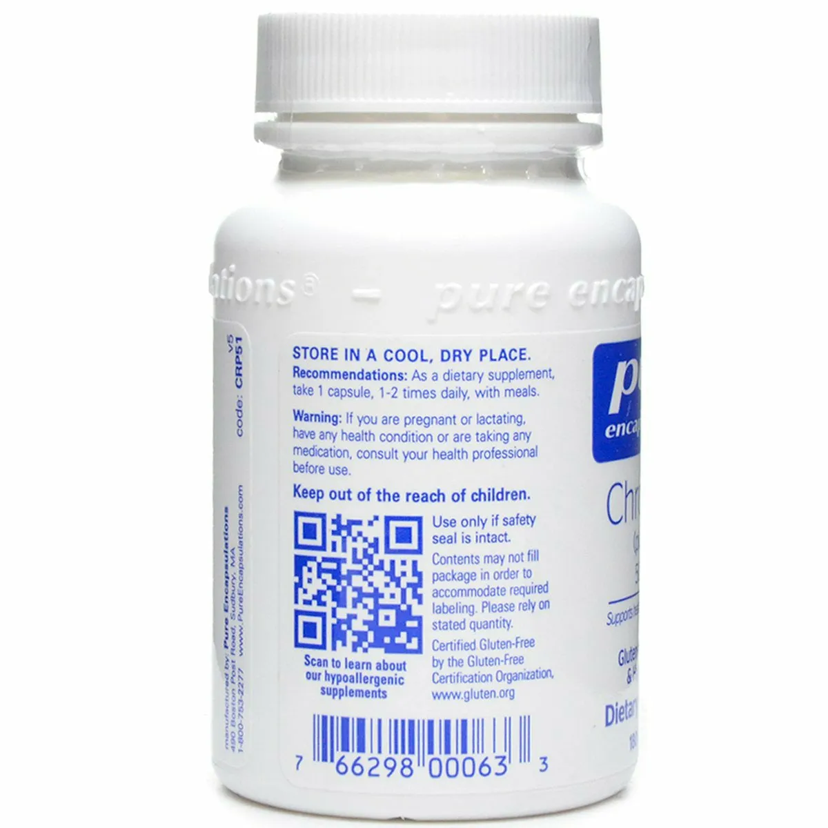 Chromium (picolinate) 500 mcg by Pure Encapsulations