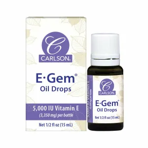 E-Gem Oil Drops 0.5 oz by Carlson Labs