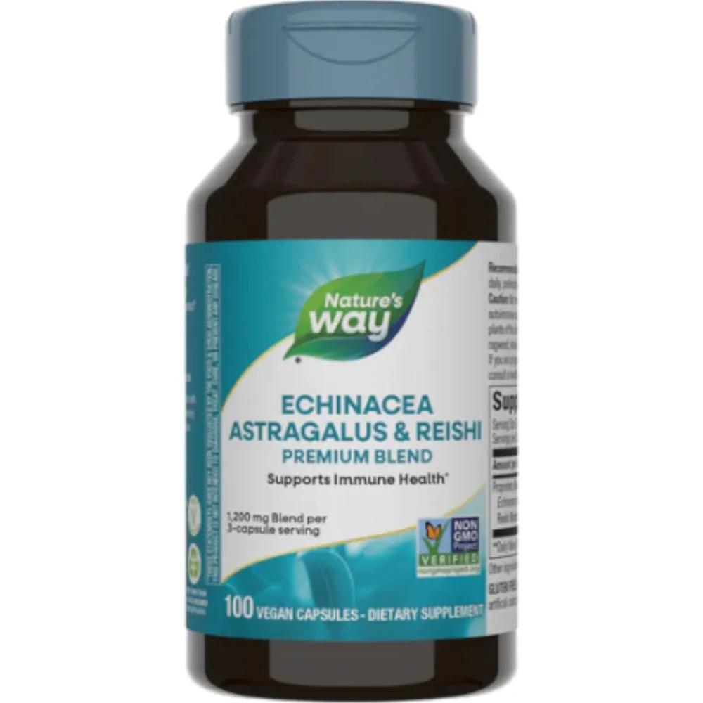 Echinacea Astragalus & Reishi 100 caps by Nature's Way