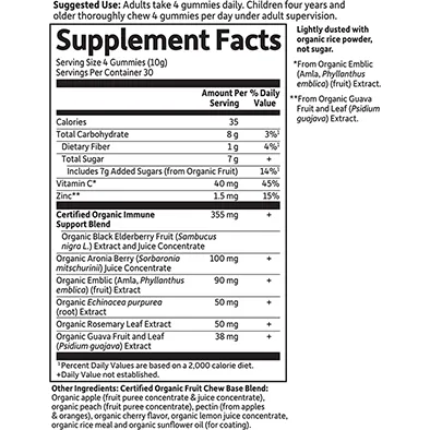 Elderberry Organic 120 gummies by Garden Of Life