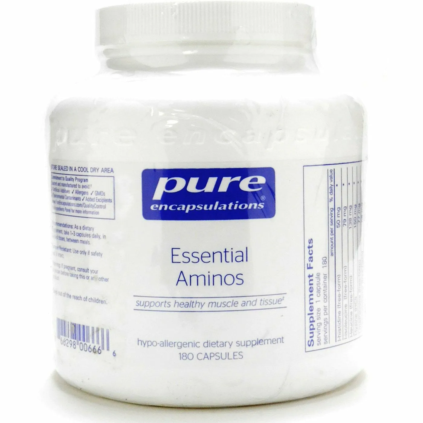 Essential Aminos 180 vcaps by Pure Encapsulations