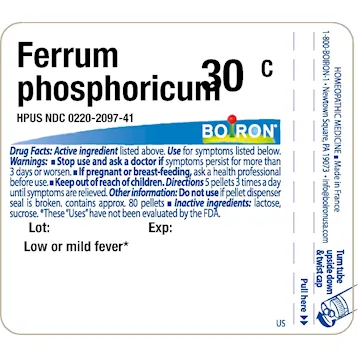 Ferrum phosphoricum 30C 80 plts by Boiron