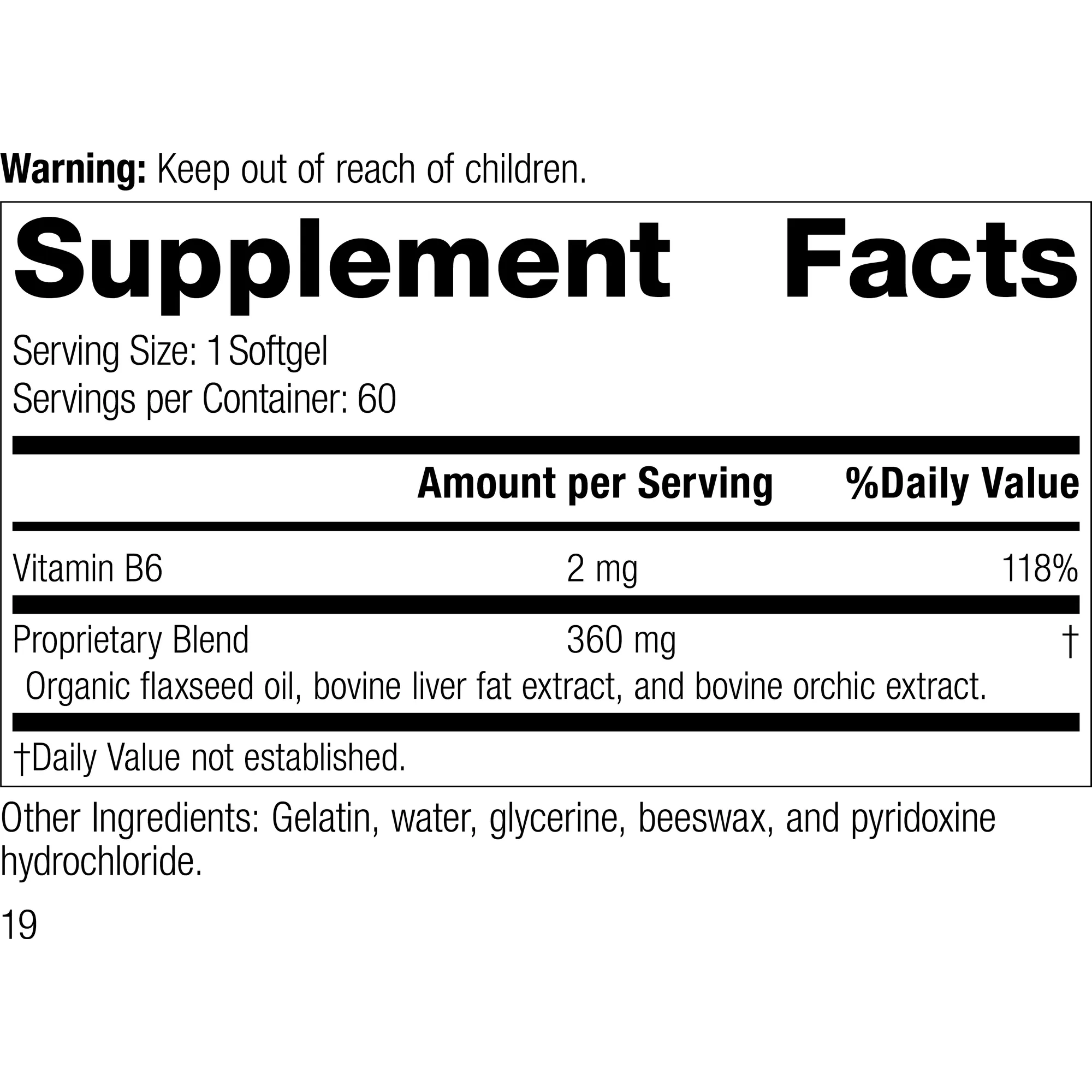 Flax Oil Plus. 60 Softgels