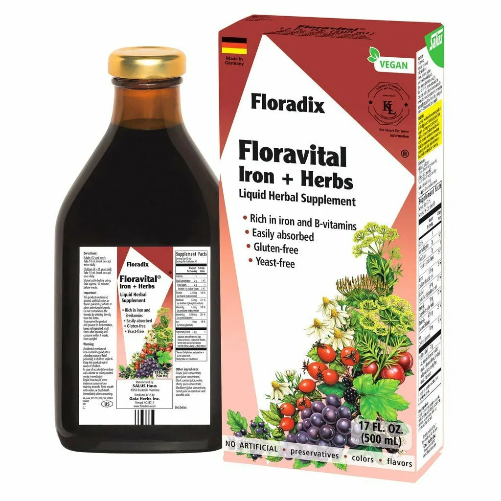 Floravital Iron Herbs Yeast-Free by Salus