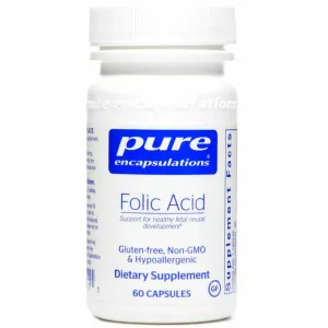 Folic Acid 800 mcg 60 vcaps by Pure Encapsulations