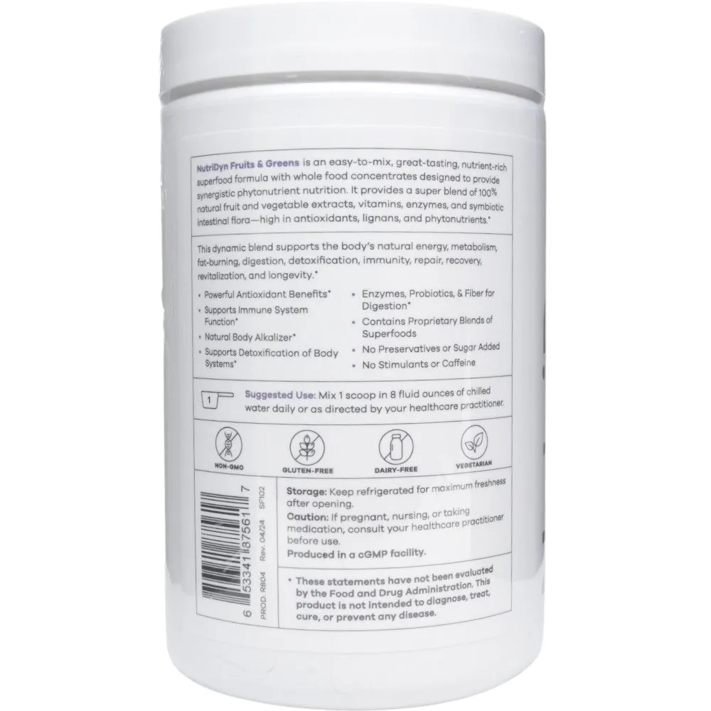 Fruits & Greens Blackberry Tangerine with Monk Fruit by Nutri-Dyn
