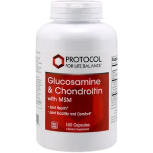Glucosamine & Chondroitin w/MSM 180 caps by Protocol For Life Balance