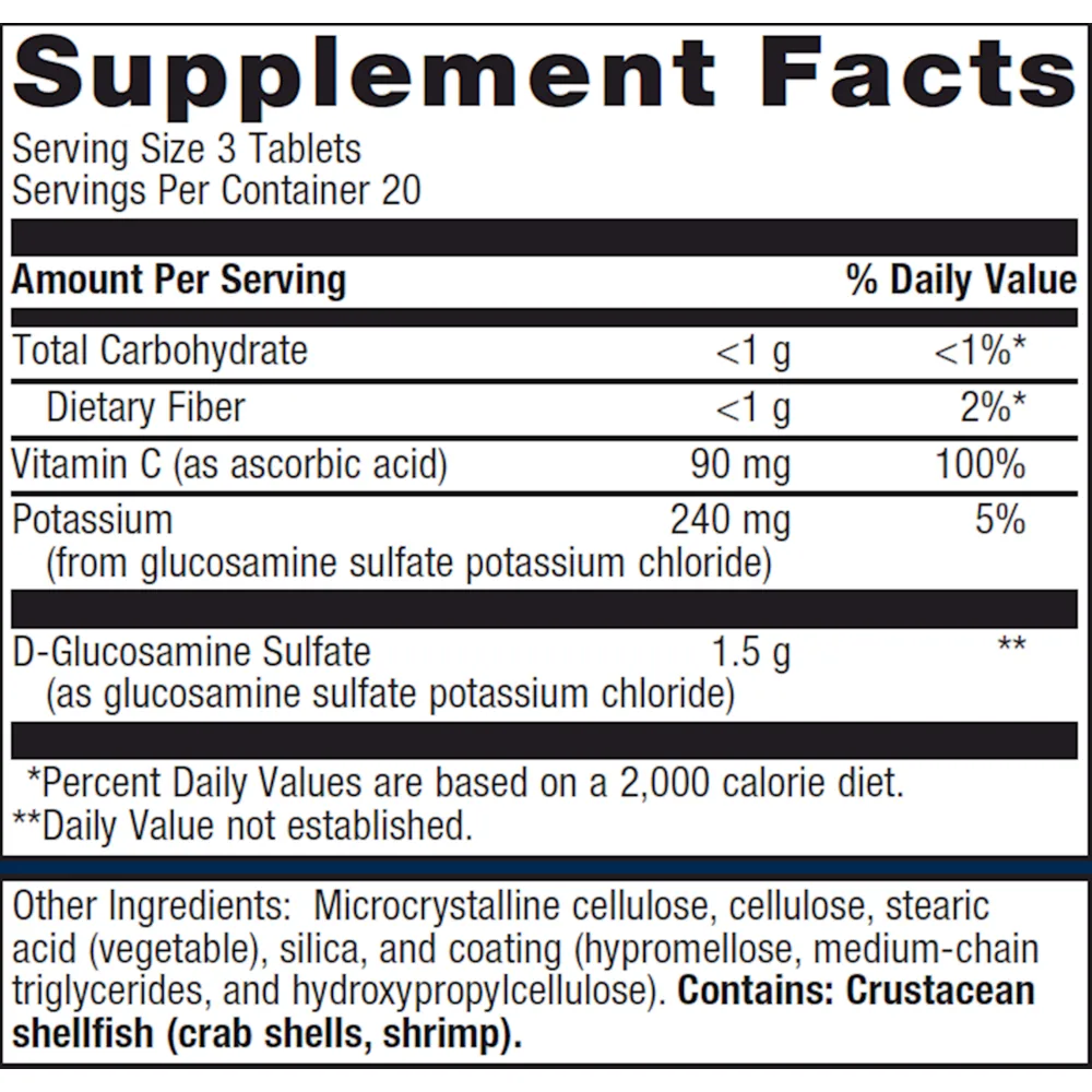 Glucosamine Sulfate 750 mg 60 Tablets by Metagenics