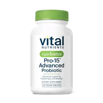 Hyperbiotics Pro-15 Advanced Probiotic 60 tabs by Vital Nutrients