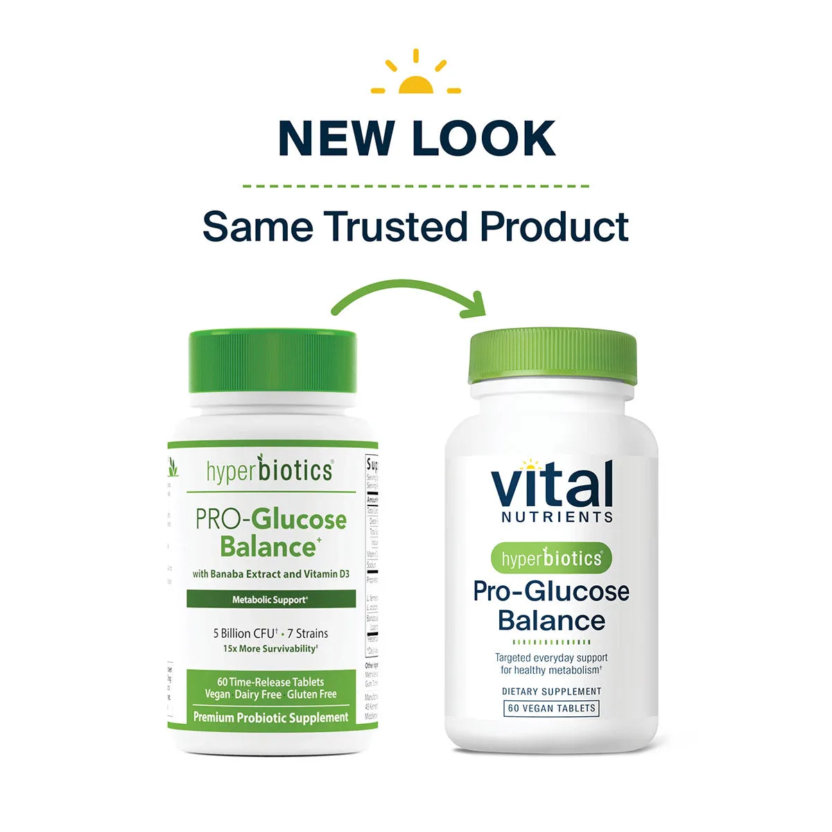 Hyperbiotics Pro-Glucose Balance Probiotic 60 tabs by Vital Nutrients