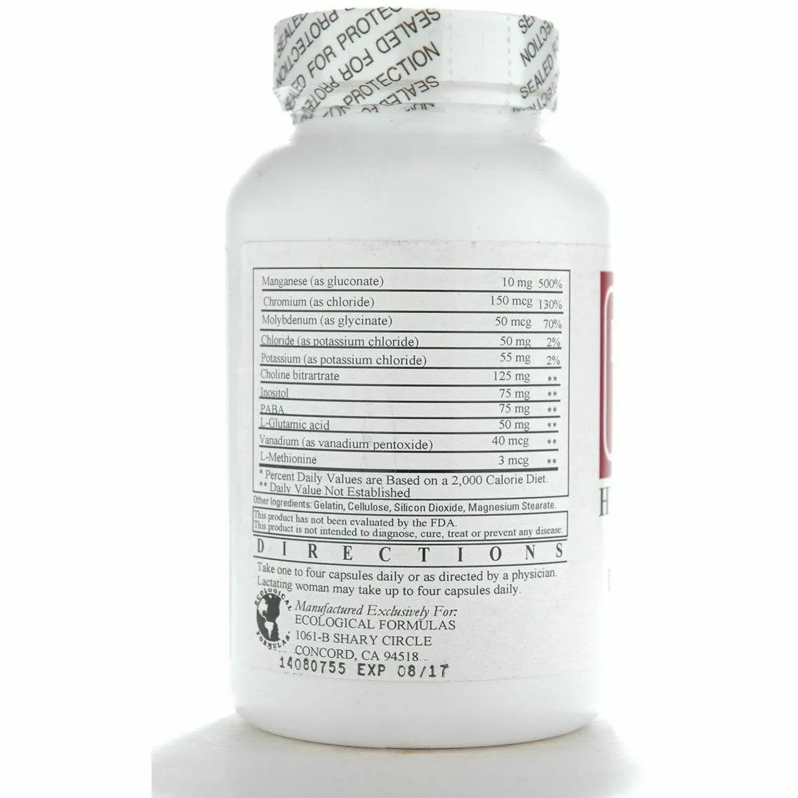 Hypomultiple without Cu/Fe 120 caps by Ecological Formulas