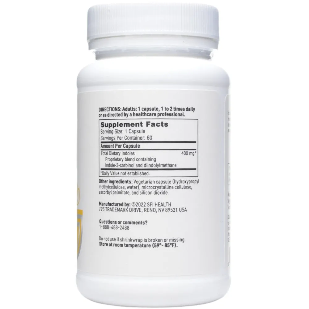 Indole Forte 60 caps by Klaire Labs/SFI Health