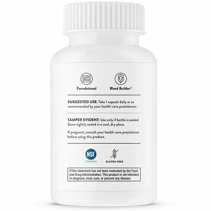 Iron Bisglycinate 60 vegcaps by Thorne Research