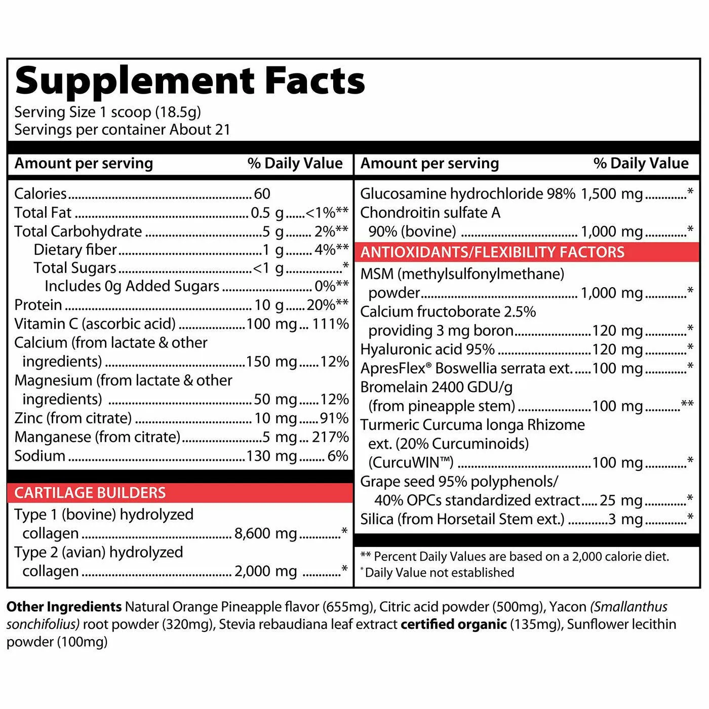Joint Vibrance Powder 21 servings by Vibrant Health
