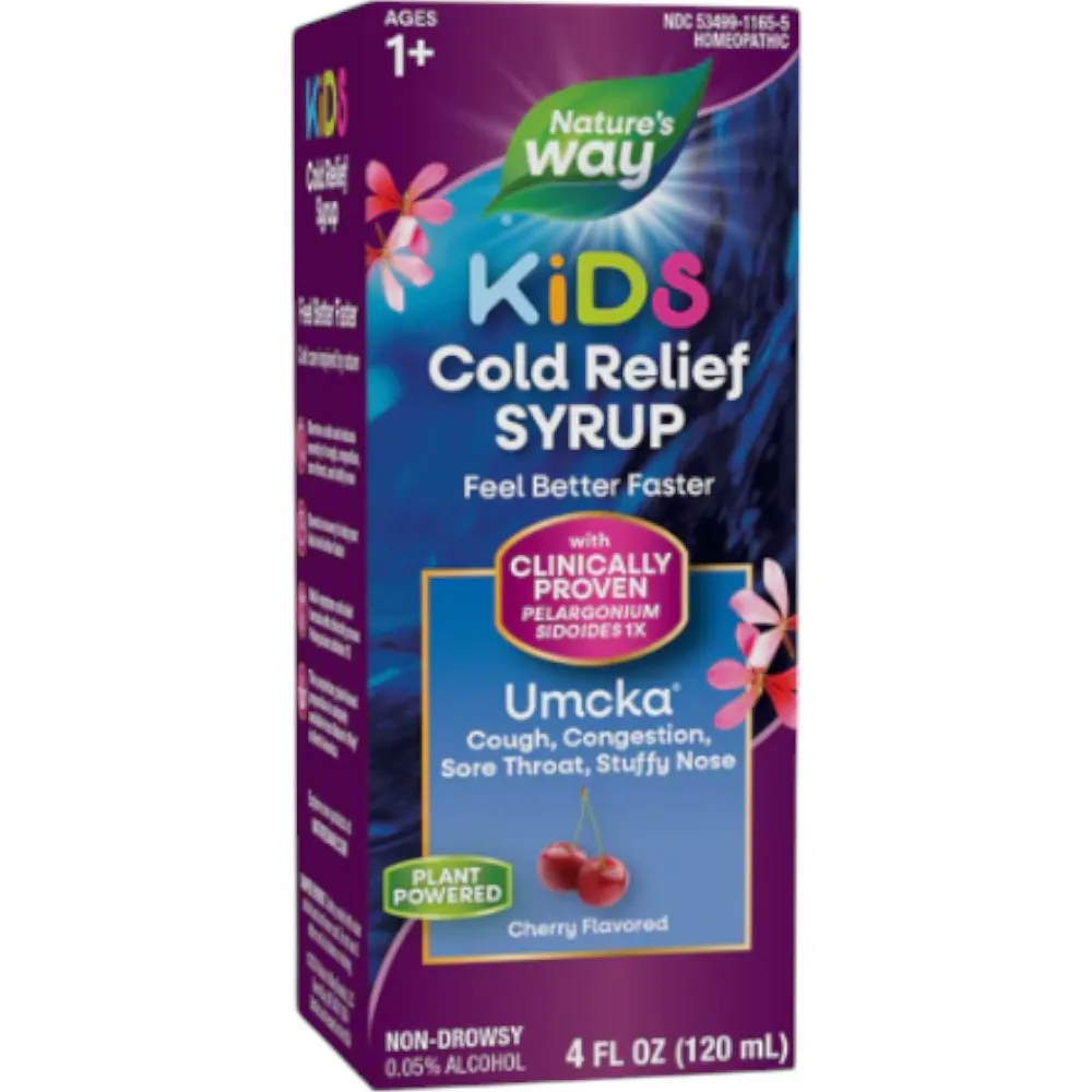 Kids Cold Relief Syrup Cherry 4 fl oz by Nature's Way