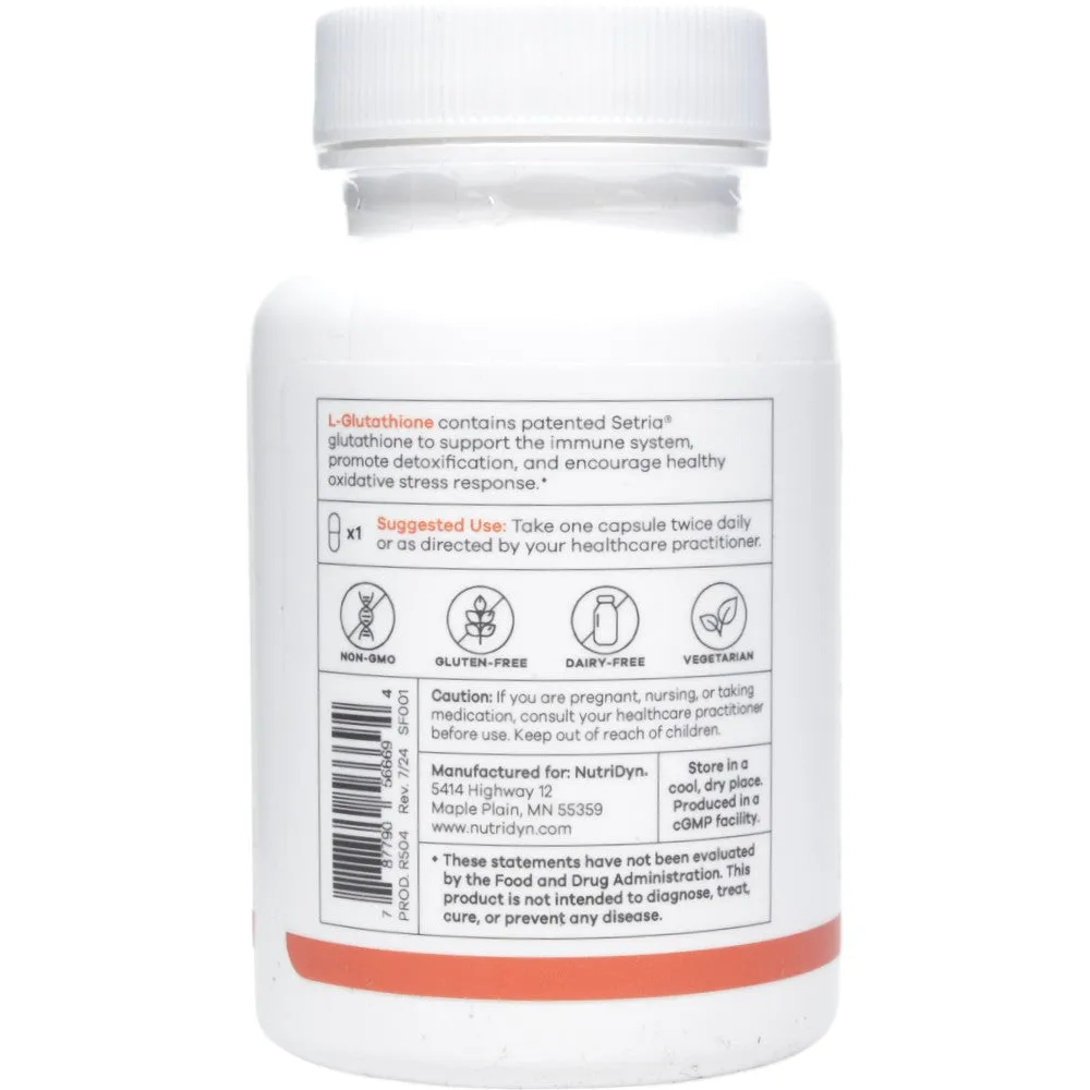 L-Glutathione 60 capsules by Nutri-Dyn