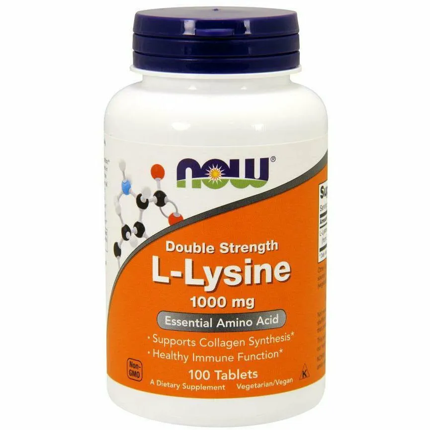 L-Lysine 1000 mg 100 tabs by NOW