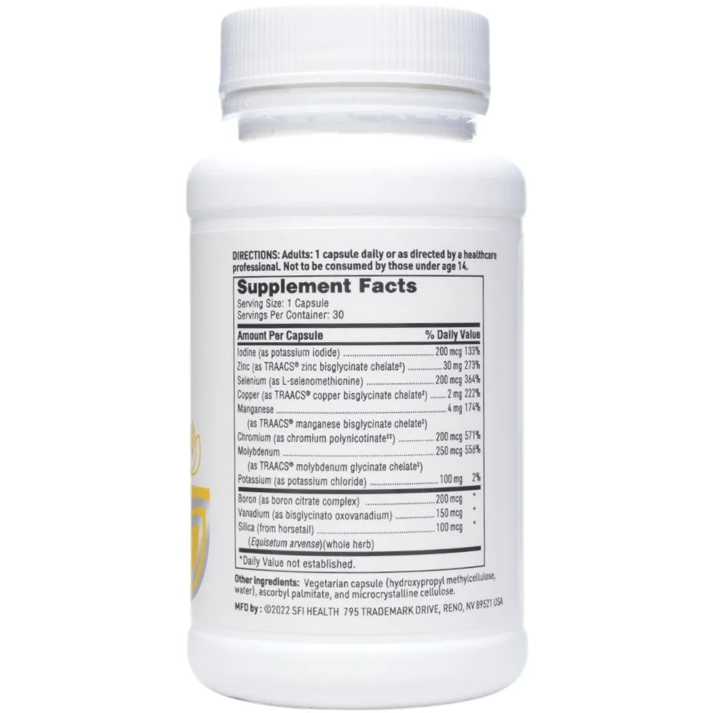 LDA Trace Mineral Complex 30 vcaps by Klaire Labs/SFI Health