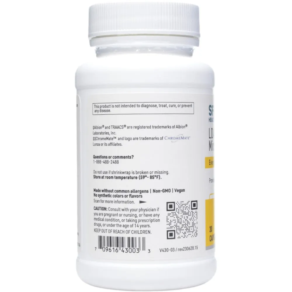 LDA Trace Mineral Complex 30 vcaps by Klaire Labs/SFI Health