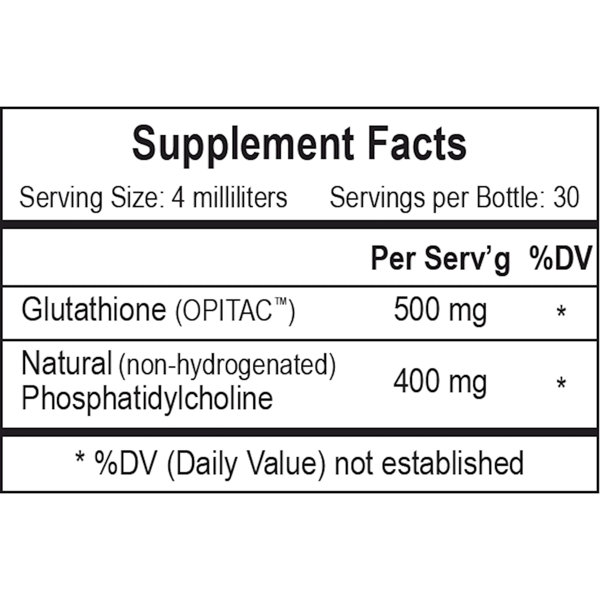 Liposomal Glutathione 4 oz by Empirical Labs
