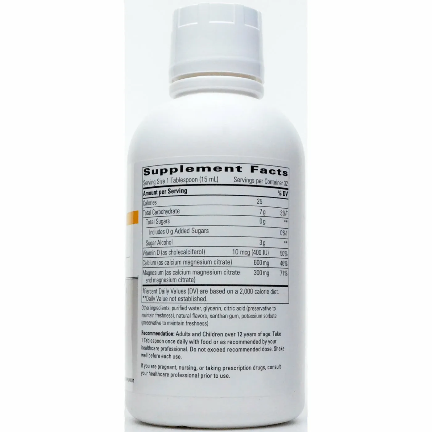 Liquid Calcium Magnesium Orange/Van 16oz by Integrative Therapeutics
