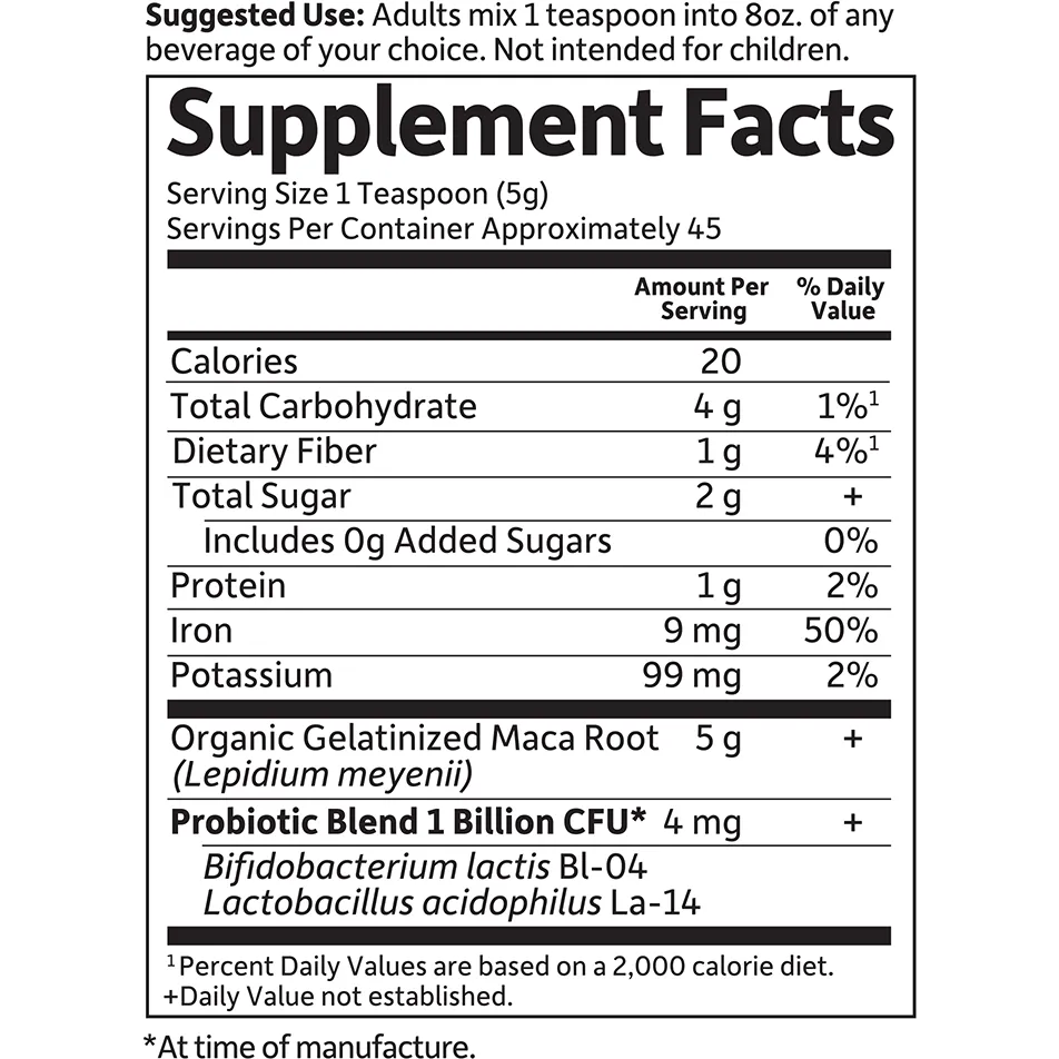 Maca Root Powder Organic 7.93 oz by Garden Of Life
