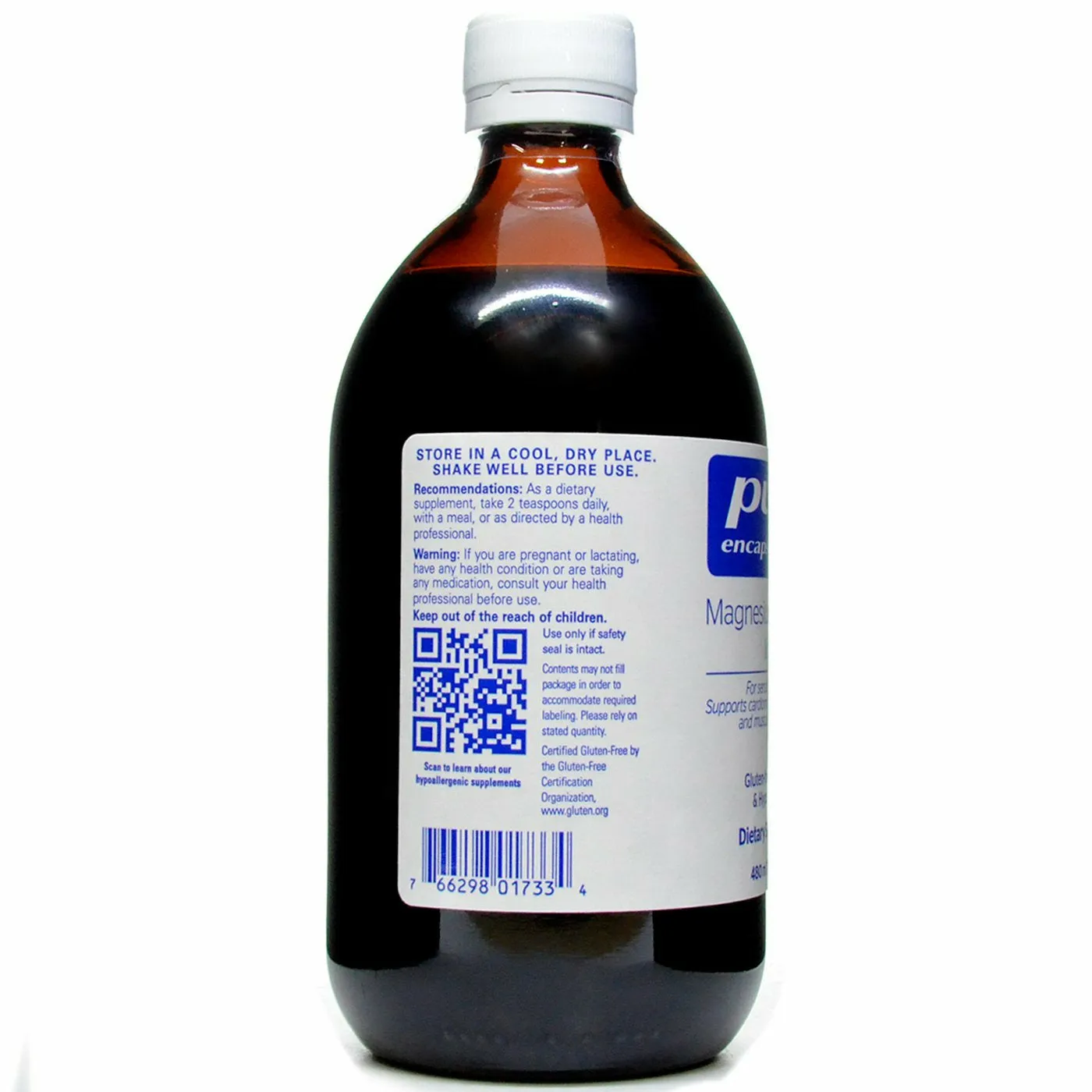 Magnesium Glycinate liquid 16.2 fl oz by Pure Encapsulations