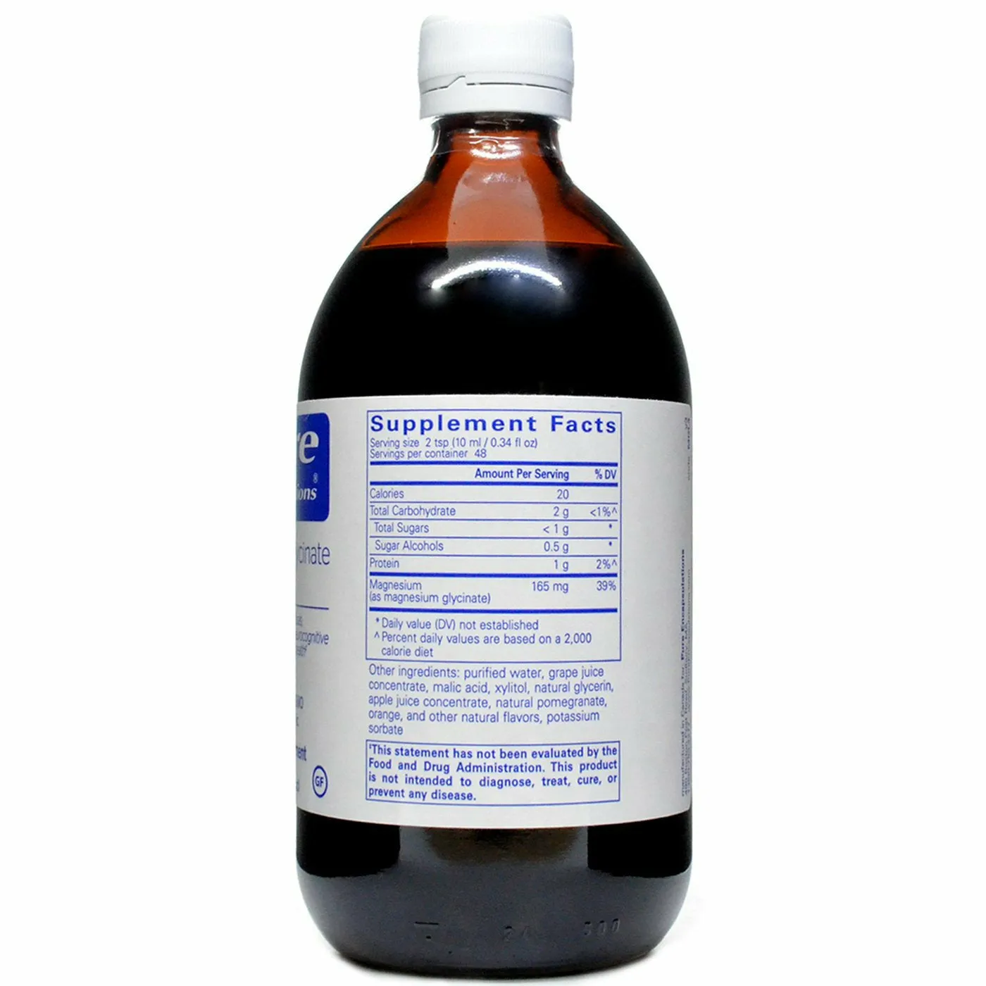 Magnesium Glycinate liquid 16.2 fl oz by Pure Encapsulations