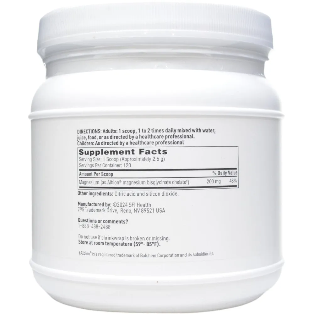 Magnesium Glycinate Powder 10.58 oz By Klaire Labs/SFI Health