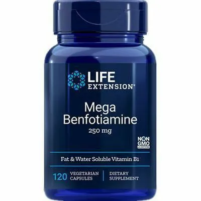 Mega Benfotiamine 250mg 120 vcaps by Life Extension