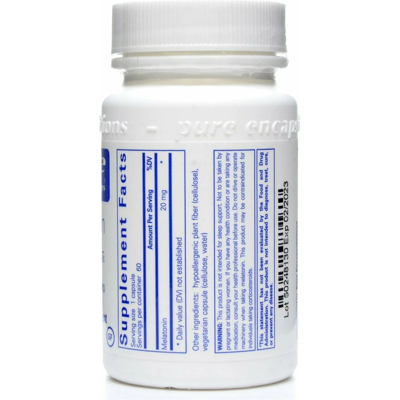 Melatonin 20 mg by Pure Encapsulations