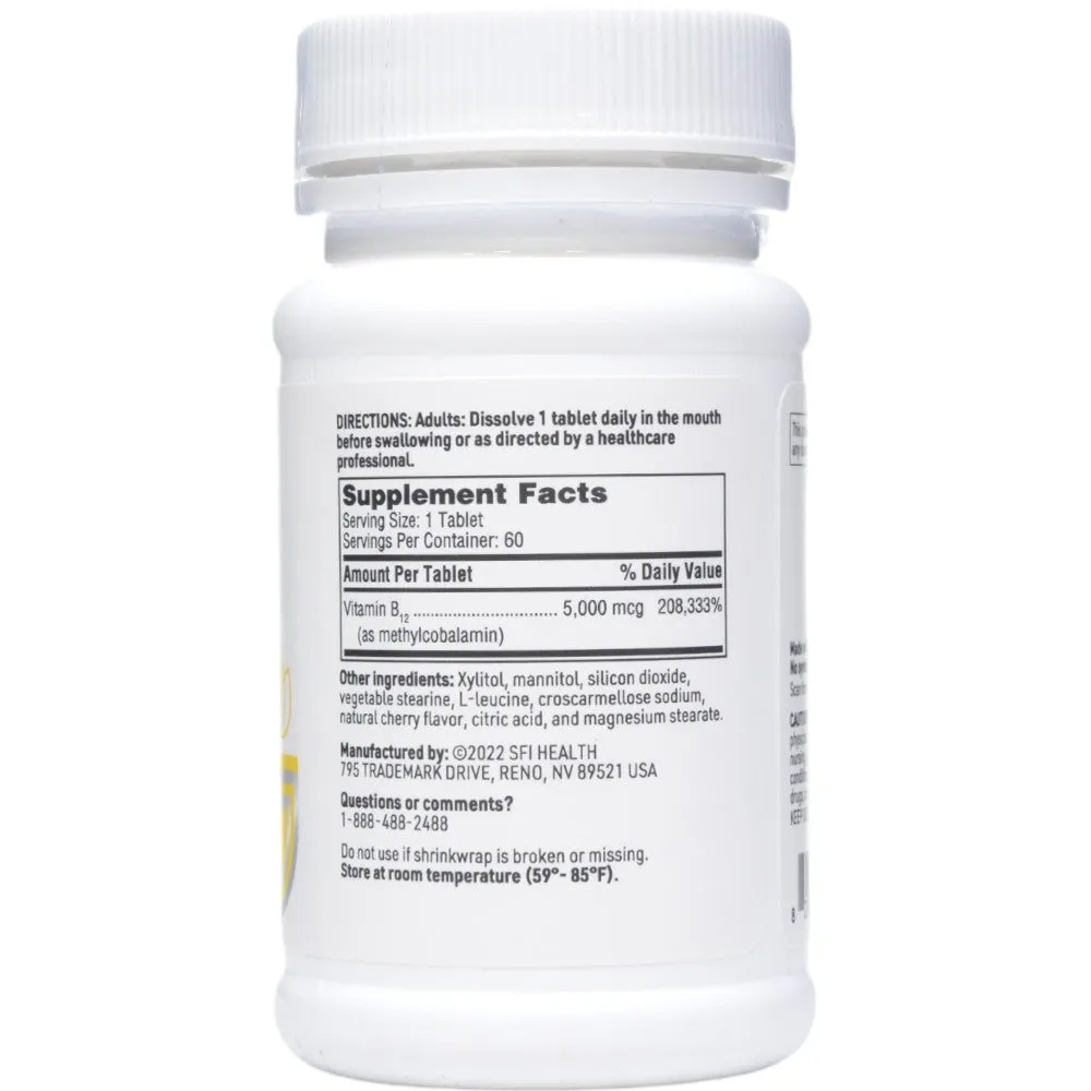 Methylcobalamin 60 tabs By Klaire Labs/SFI Health