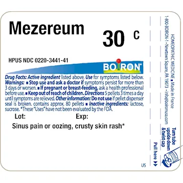 Mezereum 30C 80 plts by Boiron