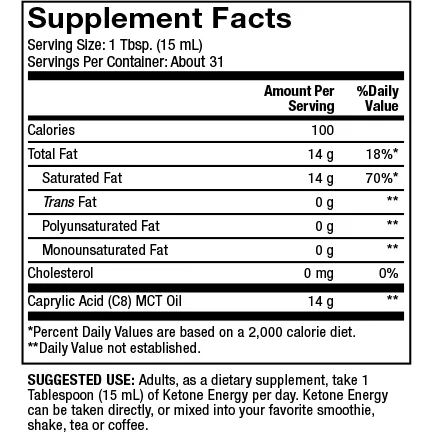 MITOMIX Ketone Energy MCT Oil 16 fl oz by Dr. Mercola